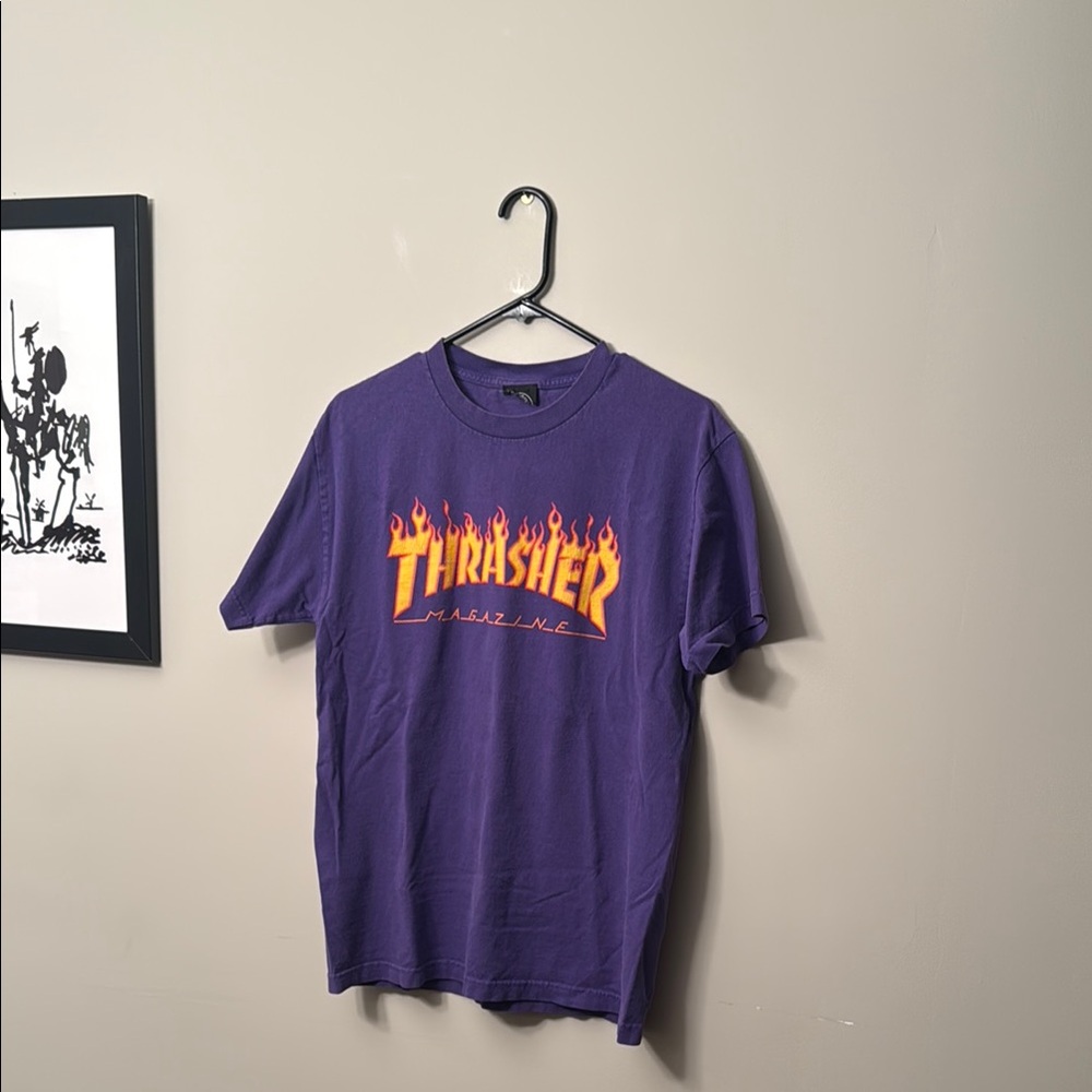 Thrasher Purple Short Sleeve Tee